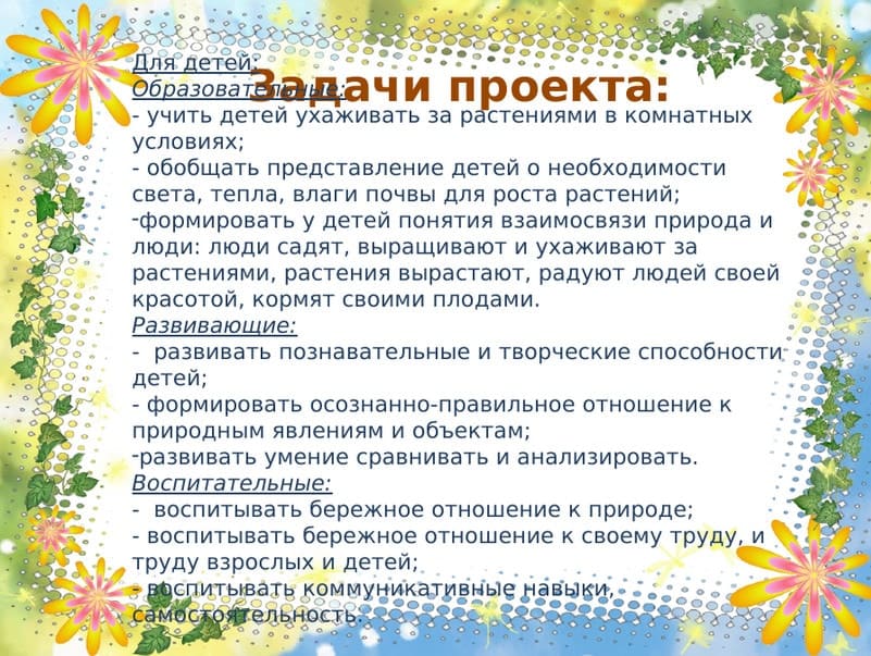 Проект в доу маленькие огородники 4